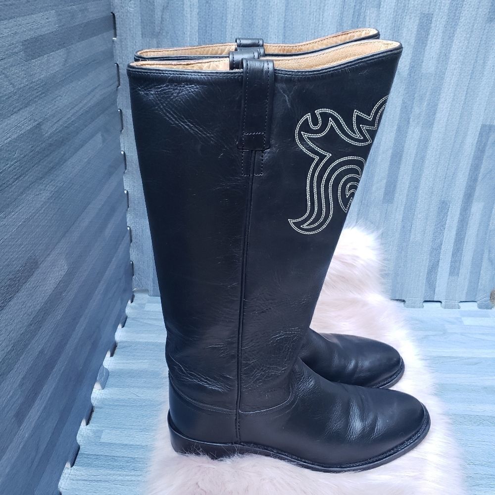 Old West Riding Boots - Round Toe